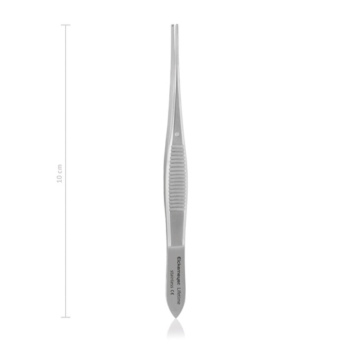 [170810] Iris forceps Gräfe, straight, 1x2 teeth 10 cm, 4" 