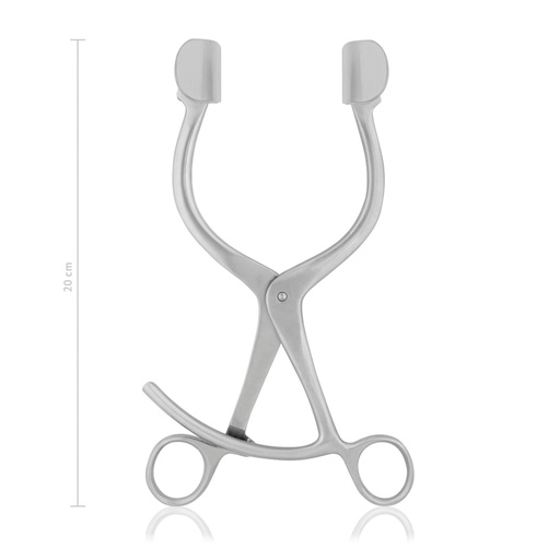 [161720] Larynx retractor Collin, with narrow plates (for horses), 20 cm 