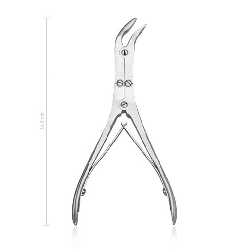 [184414] Laminectomy forceps Schneidemann, laterally curved, 15 cm, 6" 