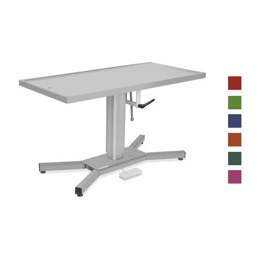 [602012] Surgery table with 'X'stand, tilt mechanism/one direction and electric or hydraulic 