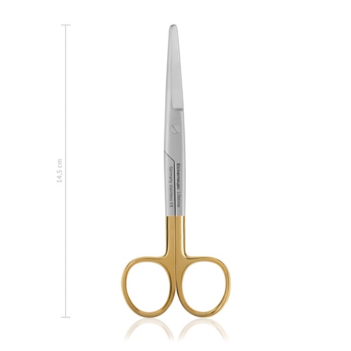 [117315] Dissecting scissors Mayo, curved, blunt 14,5cm, TC with Serrated cutting edge 