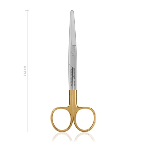 [117314] Dissecting scissors Mayo, curved, blunt/blunt, 14,5 cm, TC 