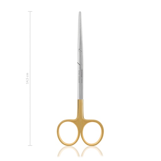 [116314] Dissecting scissors Metzenbaum, curved, 14,5 cm, TC 