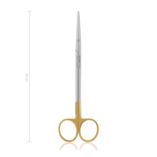 [116218] Dissecting scissors Metzenbaum, straight 18 cm, TC 