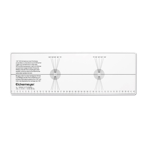 [704300] Norberg Angle Ruler  