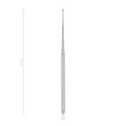 [165317] Bone Curette, especially delicate and deep, 17 cm 