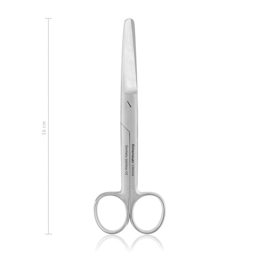 [114916] Surgical scissors, heavy model, curved, blunt/blunt, 16 cm 