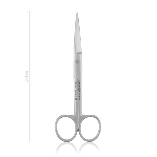 [114414] Surgical scissors, straight, sharp/sharp 14,5 cm 