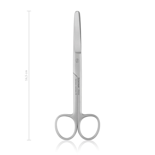 [114116] Surgical scissors, curved, blunt/blunt, 16,5 cm 