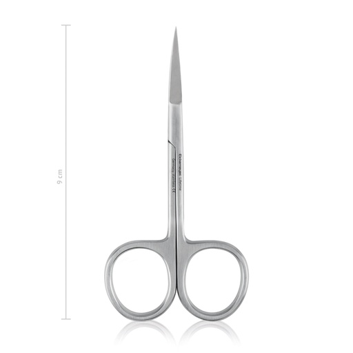 [110709] Delicate scissors, 9 cm, curved, sharp/sharp 