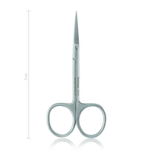 [110609] Delicate scissors, 9 cm, straight, sharp/sharp 