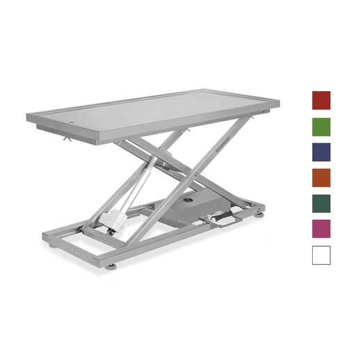 [604200] Eickemeyer scissor shaped table II, stationary, basic model 60 x 130 cm