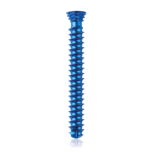 [185462] Titanium locking screw Ø4.0x 30mm,  multidirectional, blue, Torx 10,  self-drilling, self-tapping