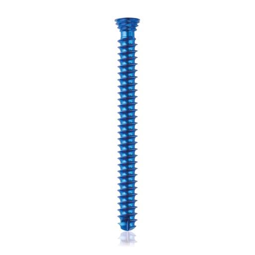 [185467] Titanium locking screw Ø4.0x 40mm, multidirectional, blue, Torx 10, self-drilling, self-tapping