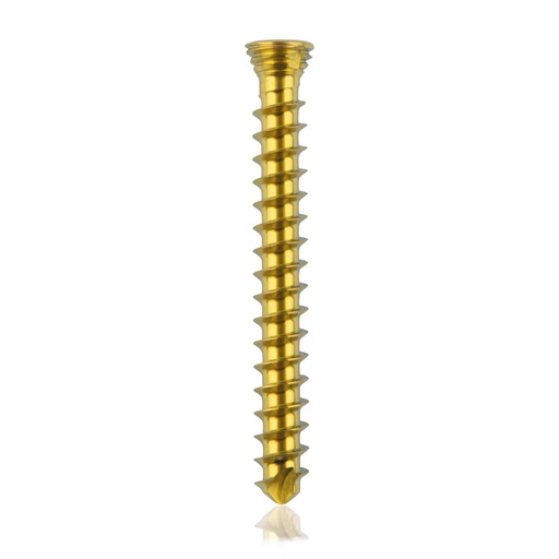 [185534] Titanium locking screw Ø2.3x20mm multi-directional, gold, Torx 6 self-drilling, self-tapping