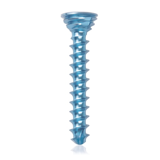 [185539] Titanium locking screw Ø2.7x18mm multidirectional, blue, Torx 10 self-drilling, self-tapping