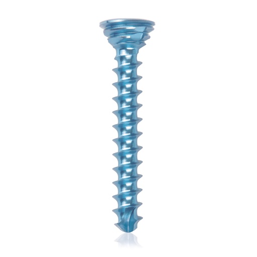 [185540] Titanium locking screw Ø2.7x20mm multidirectional, blue, Torx 10 self-drilling, self-tapping