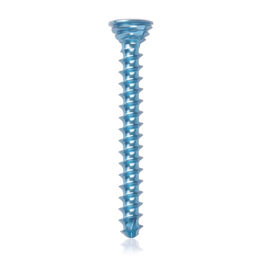 [185542] Titanium locking screw Ø2.7x24mm multidirectional, blue, Torx 10 self-drilling, self-tapping