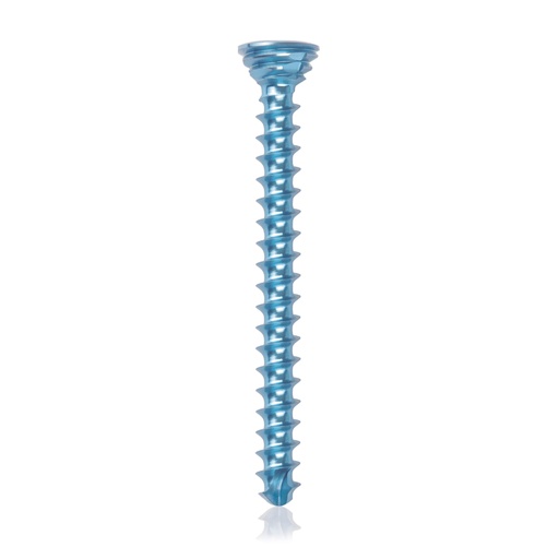 [185544] Titanium locking screw Ø2.7x28mm multidirectional, blue, Torx 10 self-drilling, self-tapping