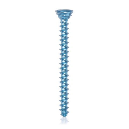 [185545] Titanium locking screw Ø2.7x30mm multidirectional, blue, Torx 10 self-drilling, self-tapping