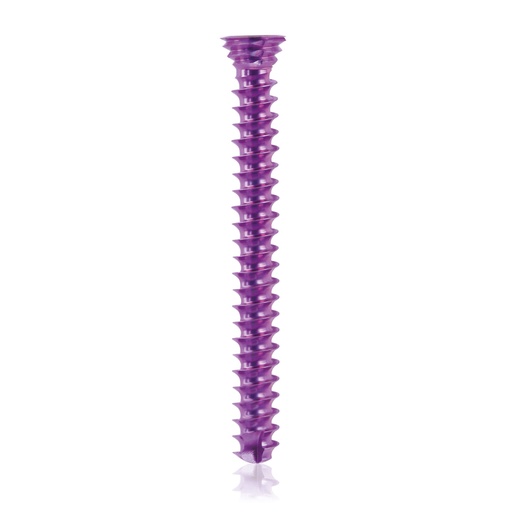 [185581] Titanium locking screw Ø3.5x 32mm, multidirectional, magenta, Torx 10, self-drilling, self-tapping