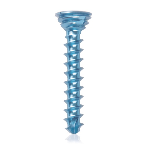 [185538] Titanium locking screw Ø2.7x16mm multidirectional, blue, Torx 10 self-drilling, self-tapping