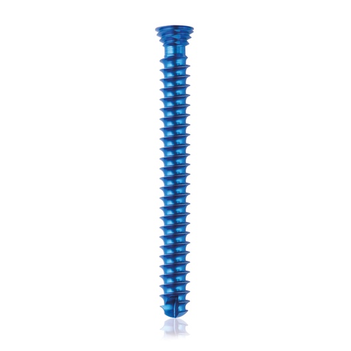 [185465] Titanium locking screw Ø4.0x 36mm, multidirectional, blue, Torx 10, self-drilling, self-tapping