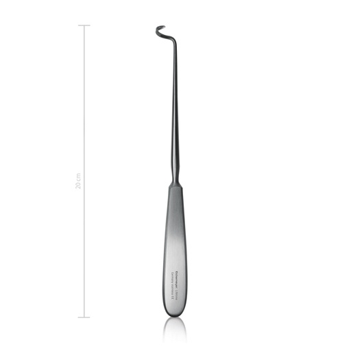 [154420] Ligature carriers Deschamps, right/sharp small curve, 20 cm 