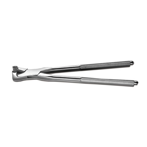 [177519] Long Jaw Molar Forcep conclave with knurled hand Length 480 mm